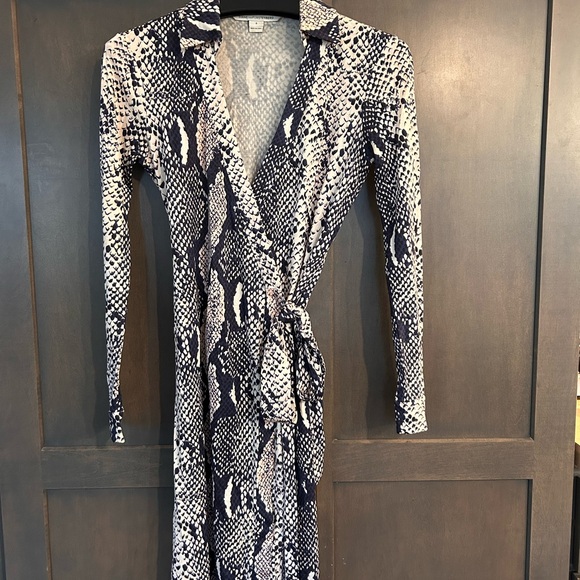 Diane Von Furstenberg Dresses & Skirts - DVF Python Wrap Dress